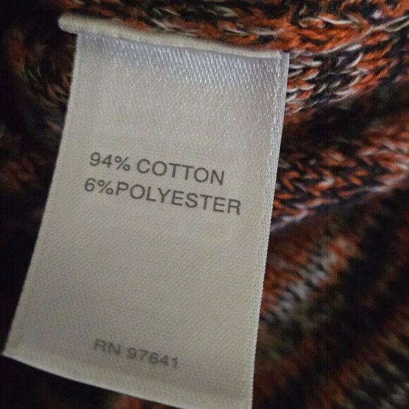 J. Jill Pure Jill Campari Marled Knit V-Neck 3/4 Sleeve Oversized Sweater Size S - Picture 6 of 7